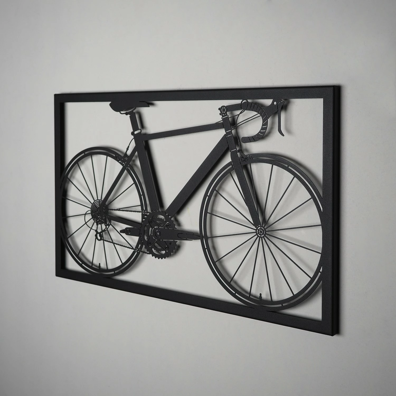 Aksesor dekorativ për mur, metal, biçikletë, Wallity, APT217MS, 70x41cm