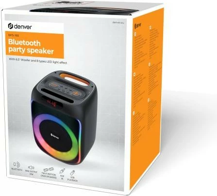 Altoparlant Denver BPS-165 me drita LED, i zi