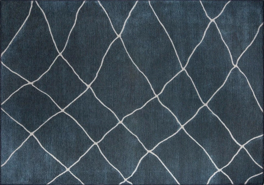 Qilim Conceptum Hypnose, Funk Chenille, ngjyrë kaltër e errët, 210x310cm