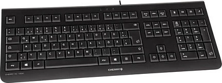 Tastierë Cherry KC 1000, USB, Full-size (100%), QWERTY Italian, e zezë