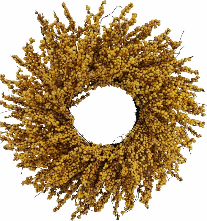 Kurorë dekorative pranverore, 60x60cm, polyfoam, PVC, e verdhë