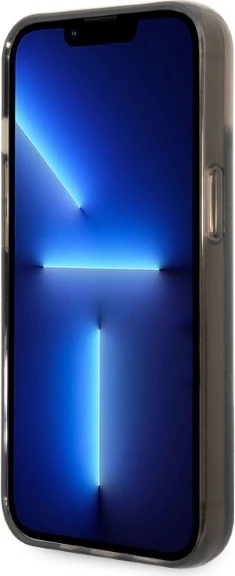 Mbështjellës Karl Lagerfeld Liquid Glitter RSG për iPhone 14 Plus, i zi