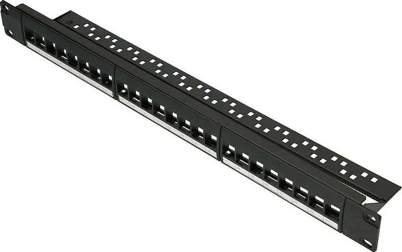 Patch panel Extralink 24-Port UTP, modular, 1U, 19", i zi