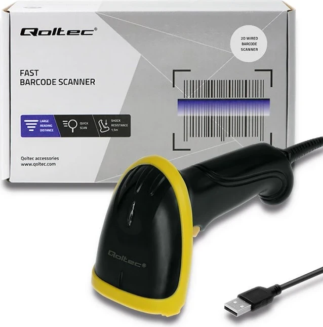 Lexuesi i kodit Qoltec 50867, USB, i zi 3