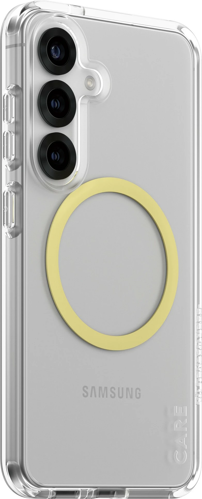 Mbështjellës PanzerGlass CARE Flagship Case Clear Chardonnay QI për Samsung Galaxy S25 transparent