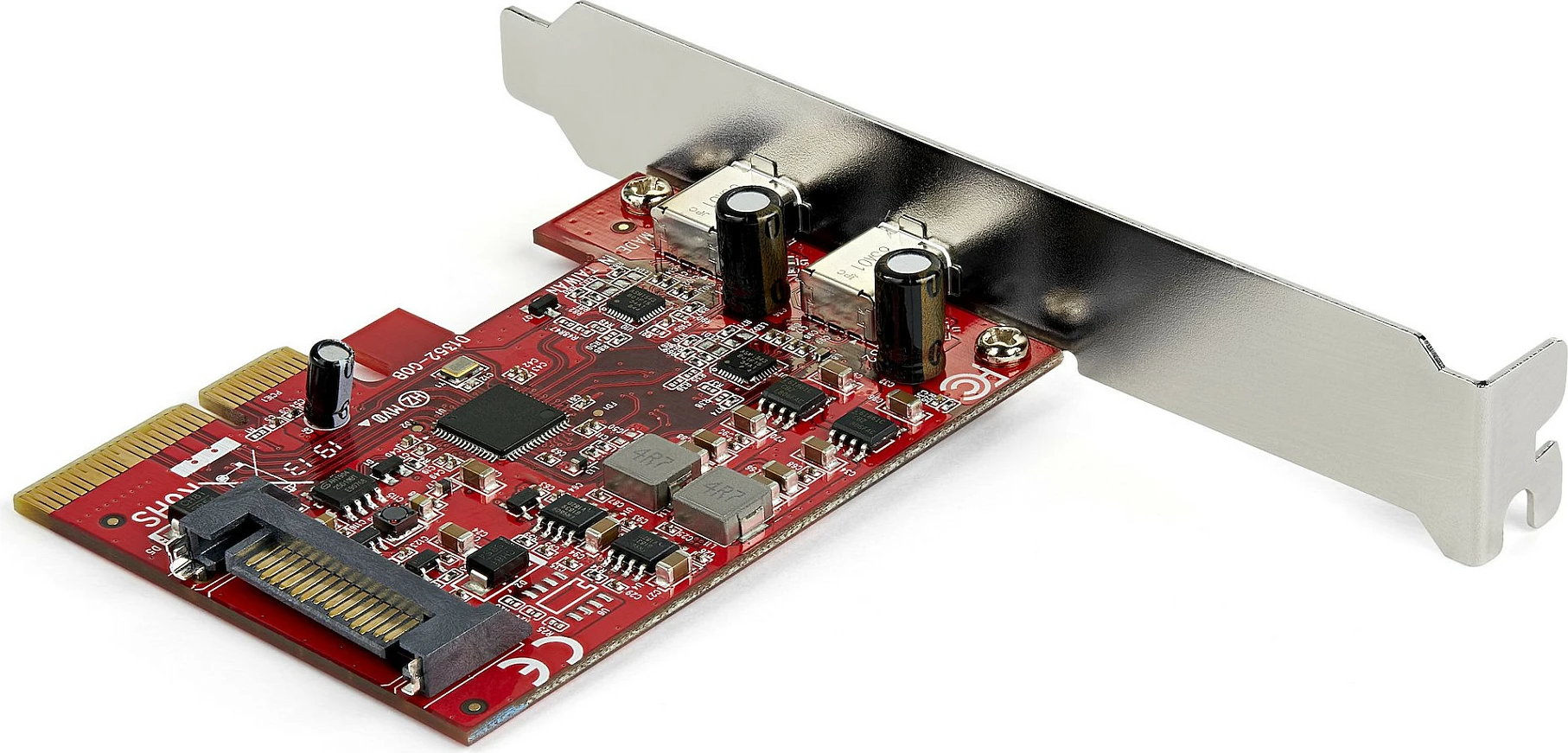 Kartelë zgjerimi PCIe StarTech 2-Port USB-C 3.1 Gen 2, 10Gbps, PCIe Gen3 x4, ASM3142, e kuqe