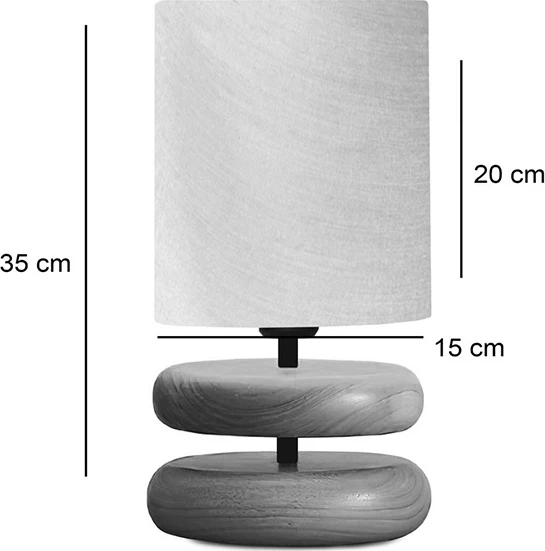 Llambë tavoline Clarion E14 bezhë-arre D15x35cm