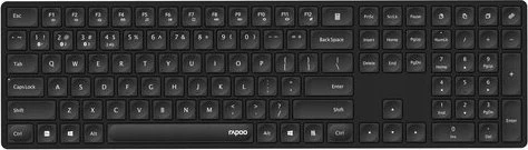 Tastierë wireless Rapoo E8020M Blade + Maus 1300 DPI, US INTL, me numpad, e zezë