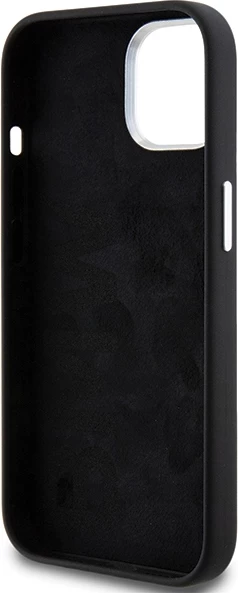 Mbështjellës BMW Signature Liquid Silicone MagSafe për iPhone 15, i zi