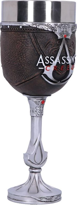 Kupë gobleti Nemesis Now Assassin’s Creed Goblet of the Brotherhood 20.5 cm, e zezë/argjendtë