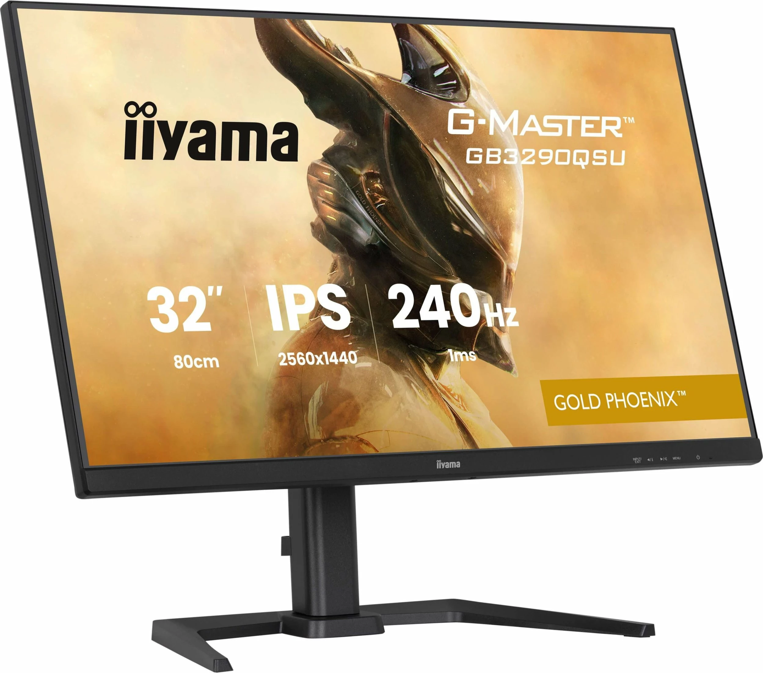 Monitor gaming iiyama G-Master GB3290QSU-B1 Gold Phoenix 31.5\" IPS QHD 240Hz 1ms FreeSync Premium, zi