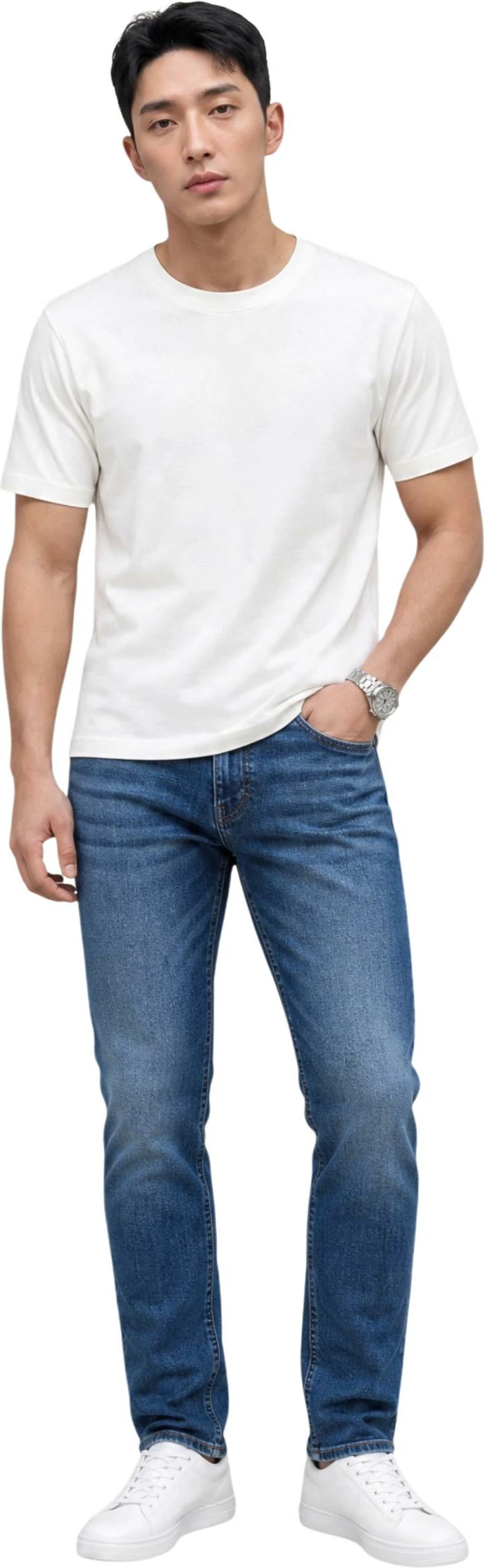 Xhinse për meshkuj Tommy Hilfiger Jeans Austin Slim Tapered DM0DM23395, dark denim [Madhësia: W31 L32]