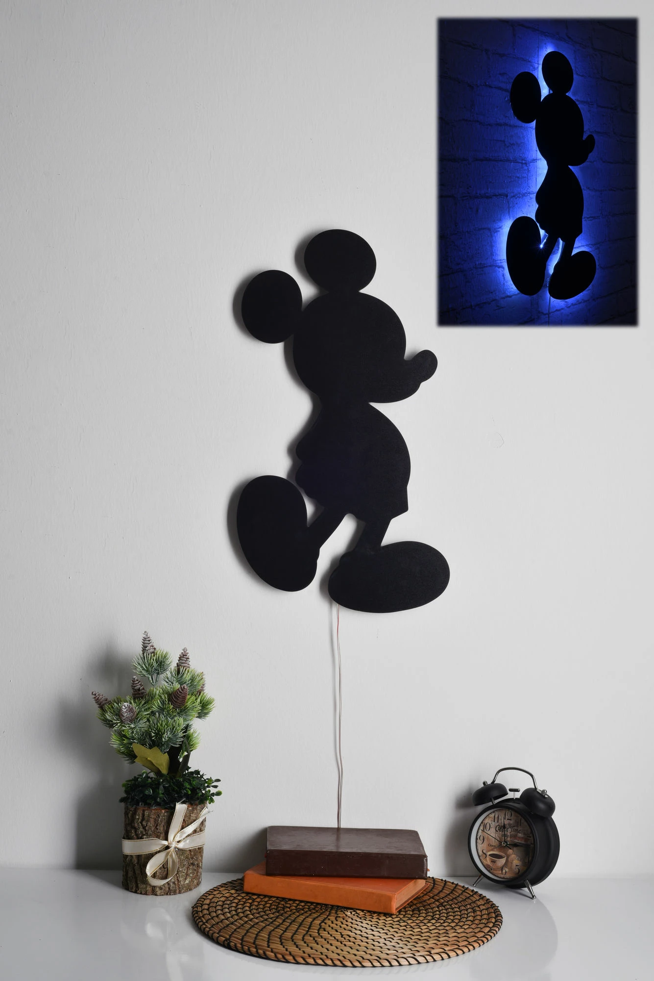 Dritë dekorative LED Mickey Mouse, ngjyrë kaltër