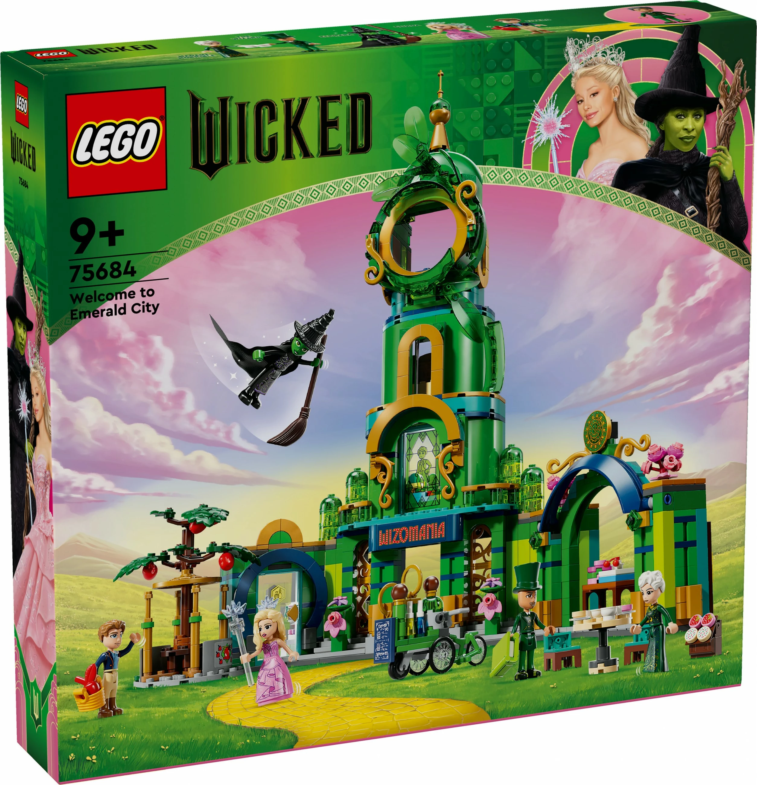 Set ndërtimi LEGO Wicked 75684 Willkommen in Emerald City, shumëngjyrësh