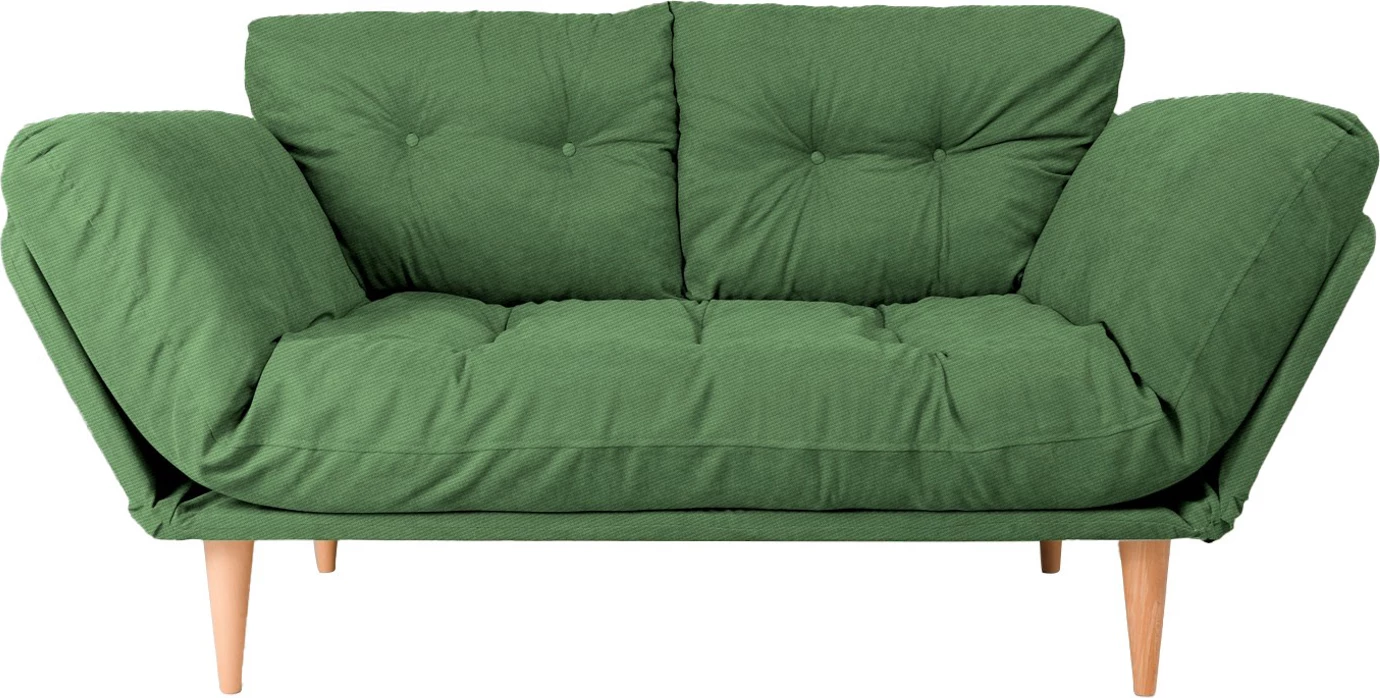Krevat-sofá 3 vende, Nina Daybed, ngjyrë e gjelbër, GR106