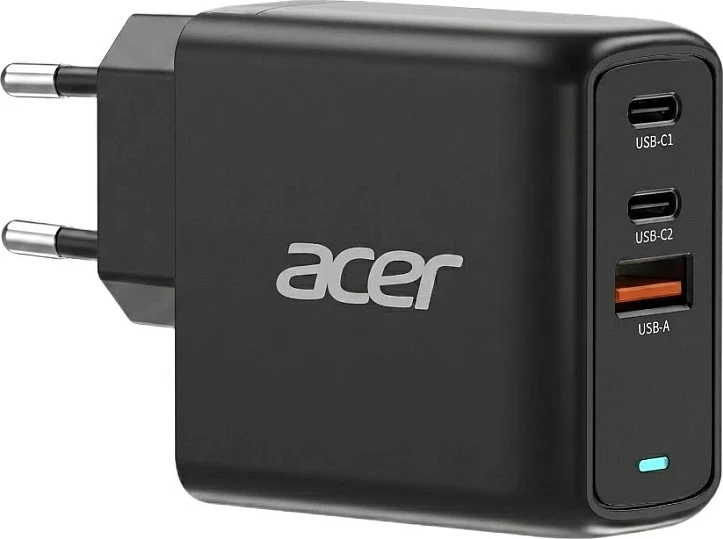 Karikues muri Acer GaN 100W, 2x USB-C + USB-A, Power Delivery, kabllo USB-C 2m, i zi