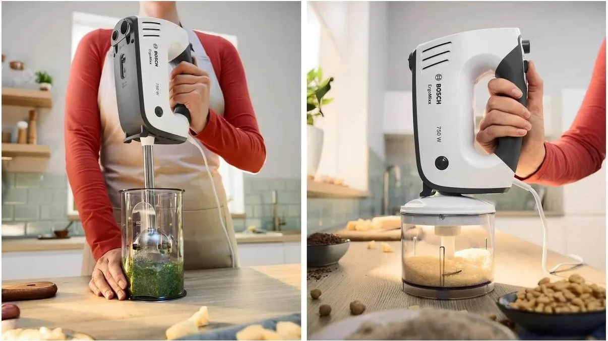 Mikser Bosch MFQ37490, 750W, 5 shpejtësi, bardhë