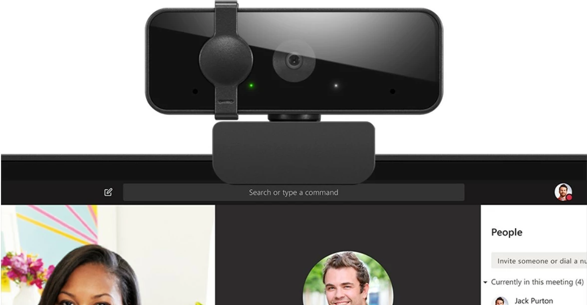 Kamerë web Lenovo Essential FHD Gen2 4XC1S15018, Full HD, e zezë