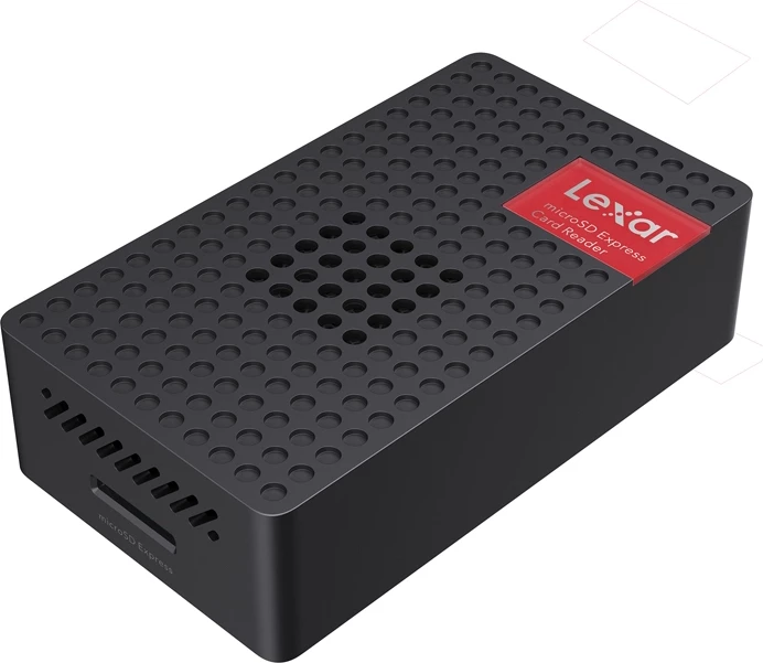 Lexues kartelash Lexar RW540 LRW540U-RNHNG microSD Express USB 3.2 Gen 2, i zi, me kabllo USB-C dhe adaptor USB-A