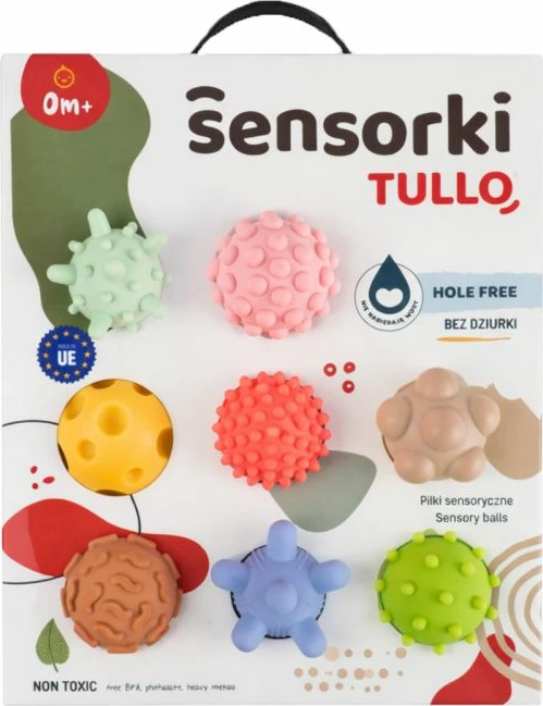 Toptha sensorik Tullo REF803, pastel, set prej 8 copë