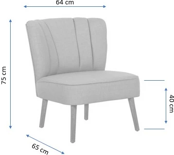 Karrige wing Monn Way, ngjyrë gri