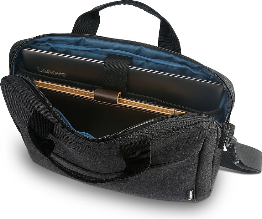 Çantë laptopi Lenovo T210, 15.6", me rrip shpatulle, e zezë