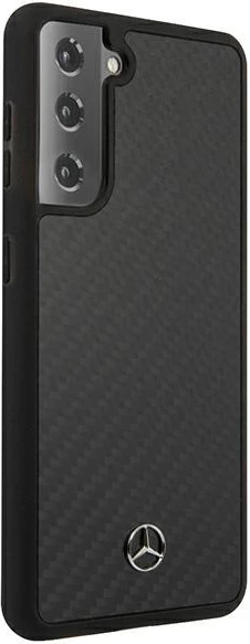 Mbështjellës Mercedes MEHCS21MRCABK Dynamic Line për Samsung Galaxy S21+, i zi, hardcase