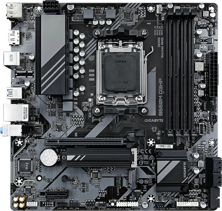 Pllakë amë Gigabyte B650M D3HP, B650, AM5, mATX, DDR5