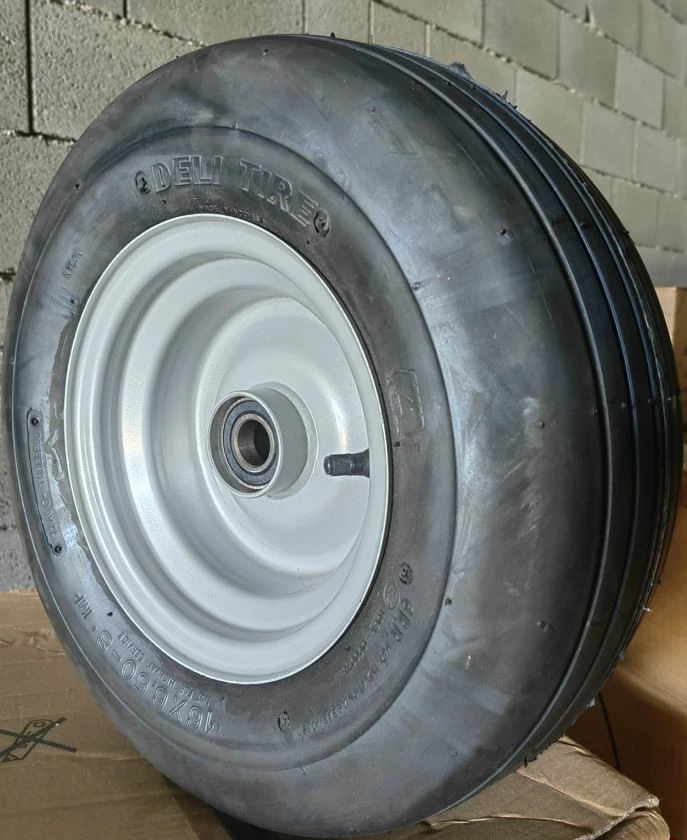 Gomë traktori Deli Tire S317 (B19) 16x6.50-8 6PR A8 me felne dhe kushinetë 6205 Ø25mm