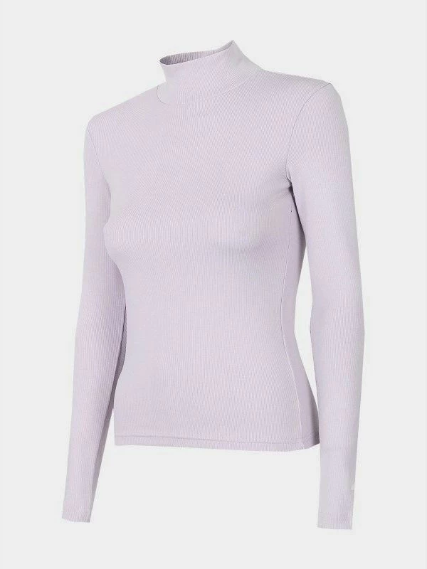 Maicë me mëngë të gjata për femra 4F, me vija