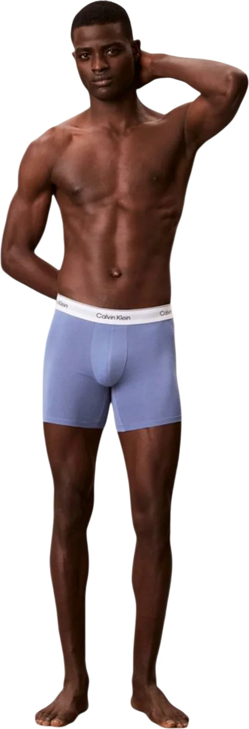 Të brendshme për meshkuj Calvin Klein Underwear Boxer Brief 3PK LV00NB4394, të bardha/blu [Madhësia: M]