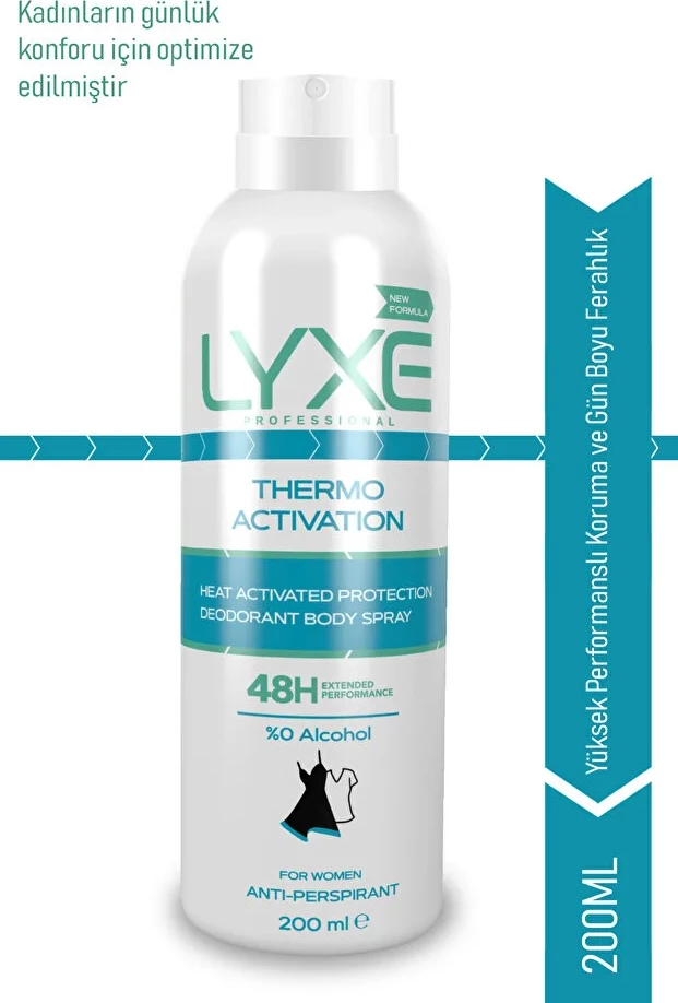 Deodorant për femra LYXE Thermo Activation, 200ml