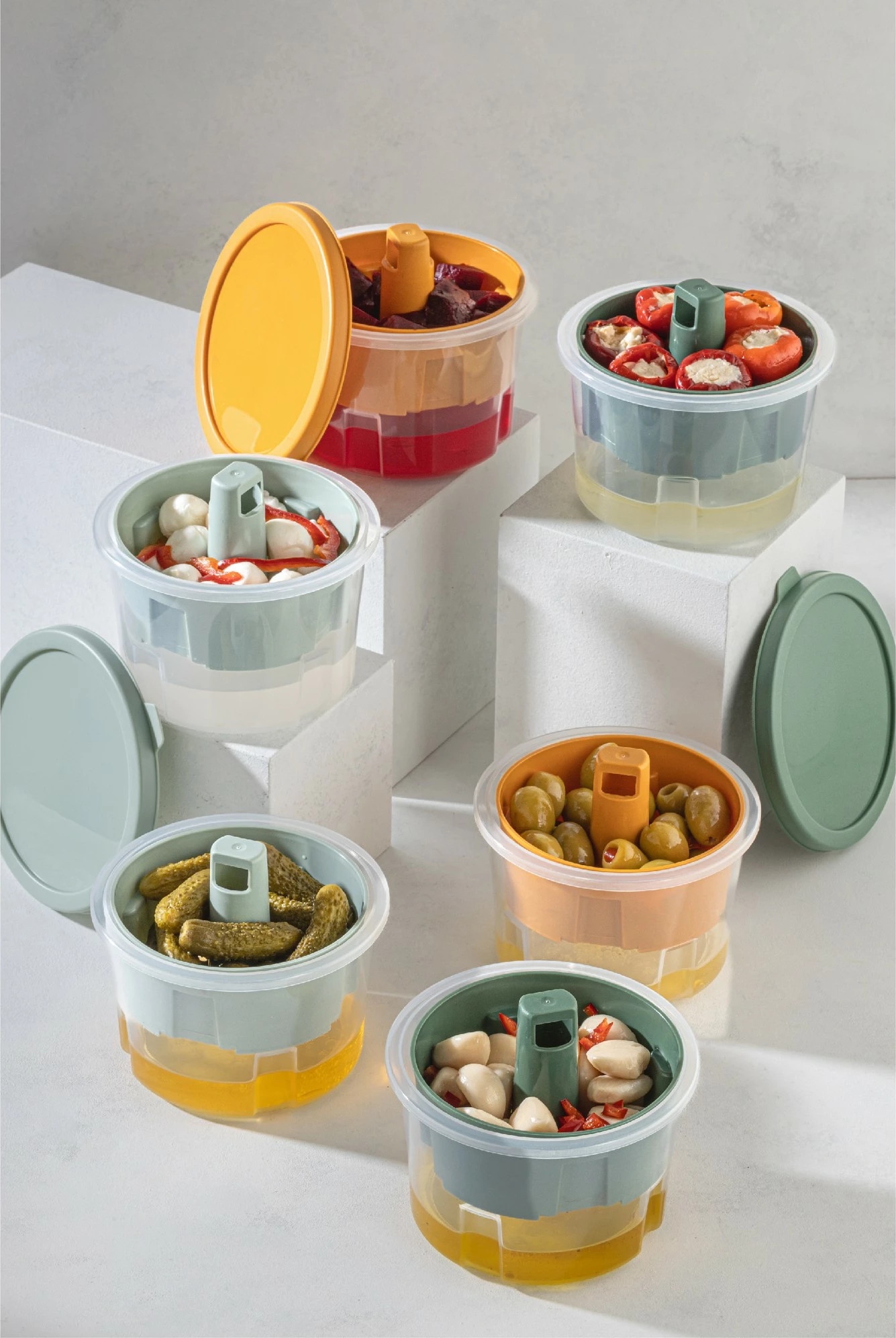 Kutí për ruajtje Hermia, SLMRTEKLI v2, shumëngjyrëshe, 12x8cm, 650ml