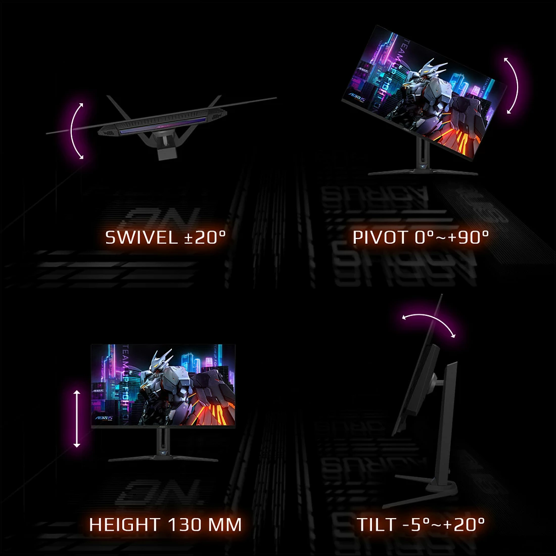 Monitor gaming Gigabyte AORUS FO32U, 31.5", 4K UHD, OLED, 165Hz, 0.03ms, i zi
