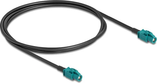 Kabllo DeLOCK HSD Z, femër-femër, 1 m, zi/blu