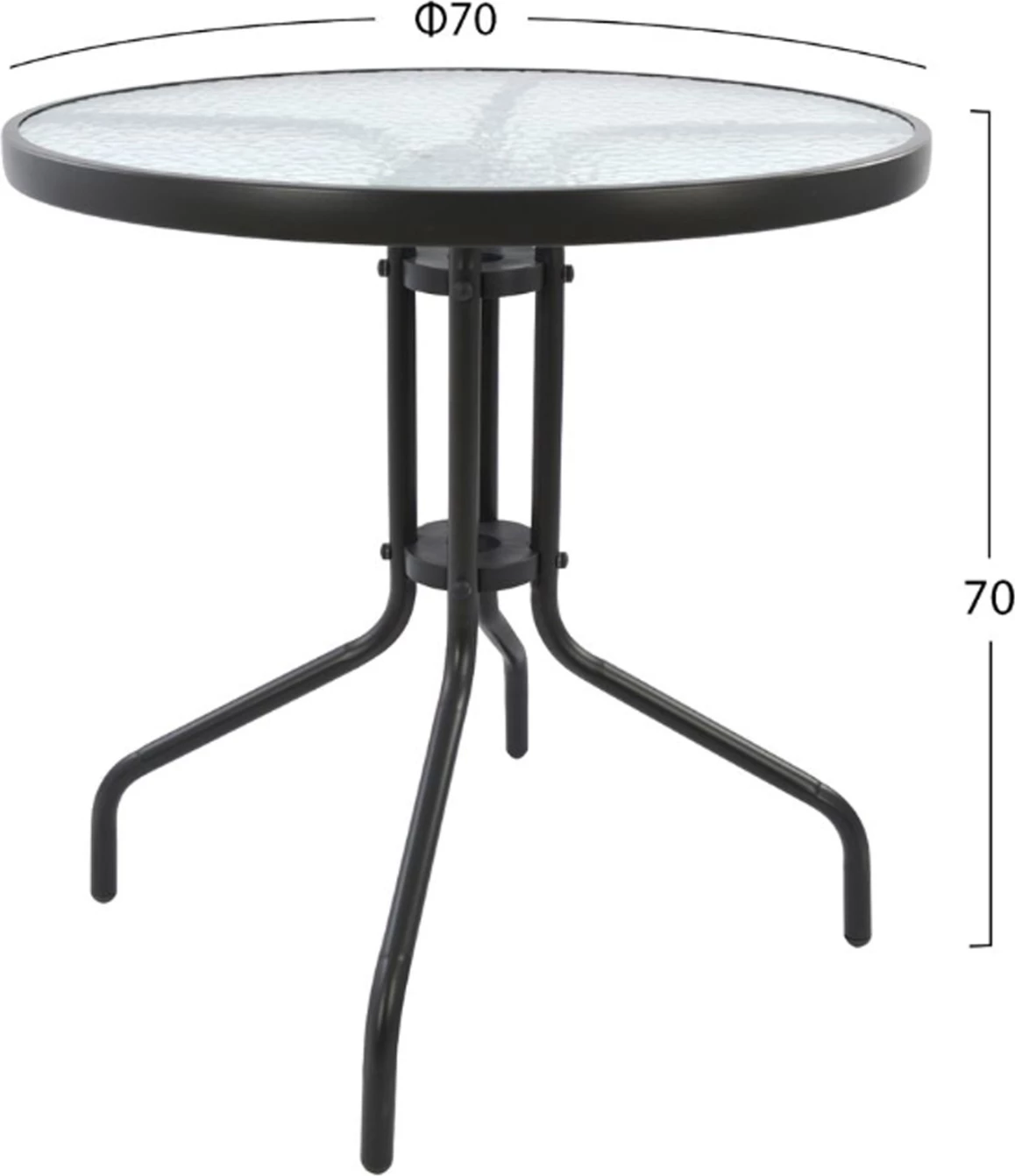 Set kopshti tavolinë & karrige FH10711, 3 pjesë, hiri