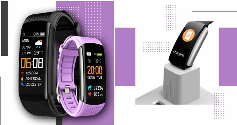 Smartwatch Giewont unisex, e zezë/lejlake