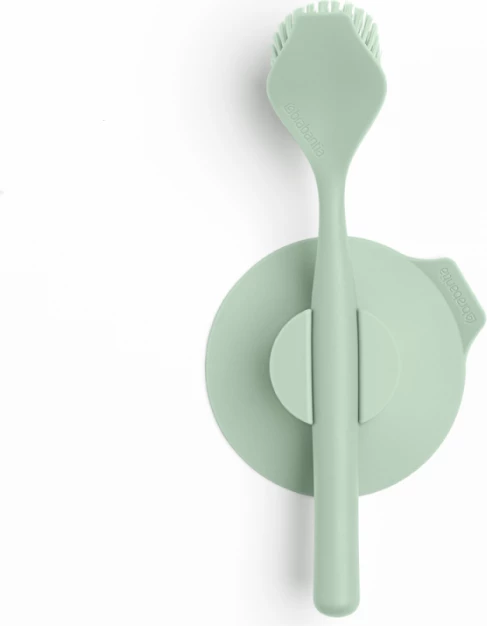 Furçë për enë Brabantia SinkSide 215780 me mbajtëse thithëse, me gërvishtës, mint