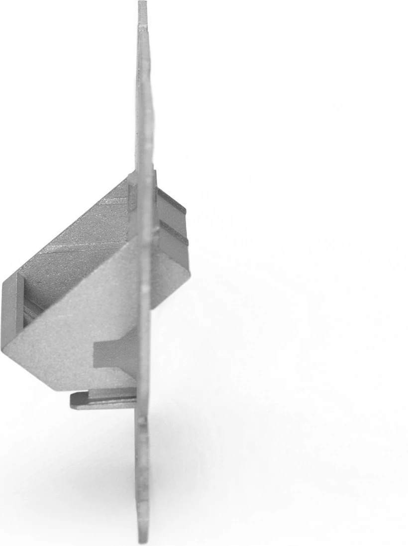 Pllakë murale Digitus për Keystone, metallic, pa vida, 1 portë