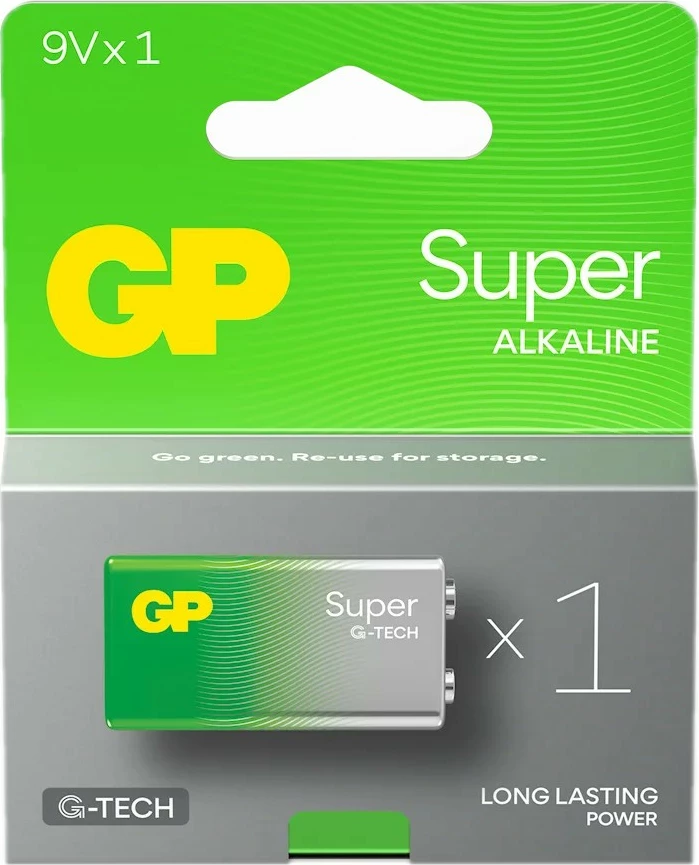 Bateri alkaline GP Super G-TECH 9V 6LR61, 1 copë