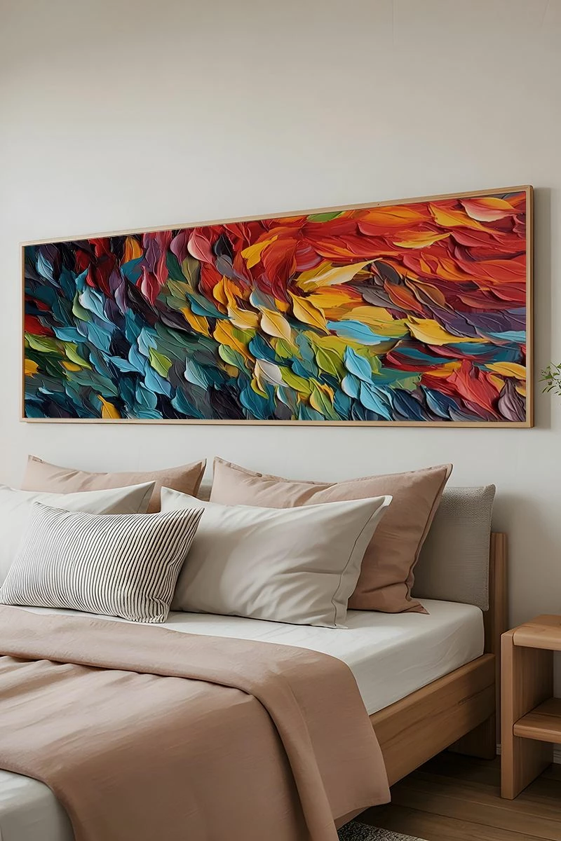 Pikturë dekorative me kornizë, Wallity, Artsmdfyty28-3370, shumëngjyrëshe, 33x70cm