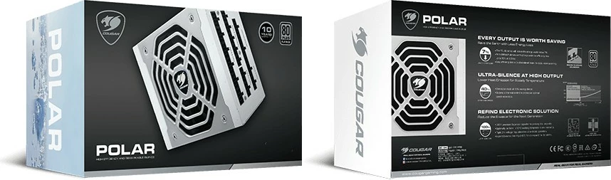 Furnizues energjie Cougar Polar 1200W, ATX 3.1, 80 Plus Platinum, modular, bardhë