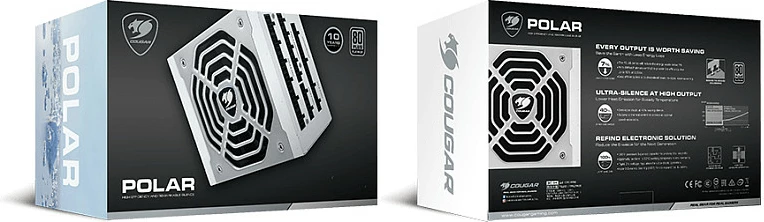 Furnizues energjie Cougar Polar 1200W, ATX 3.1, 80 Plus Platinum, modular, bardhë