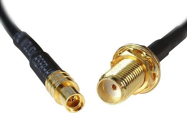 Kabllo koaksiale DeLOCK 88579, SMA jack në MMCX jack, 0.2 m, 50 Ω, e zezë
