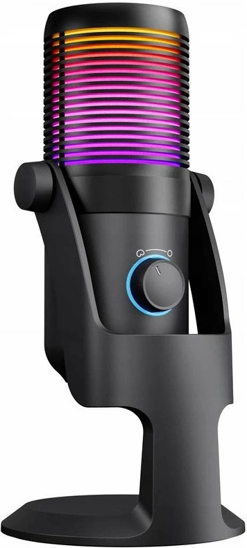 Mikrofon gaming Rampage Diyez kondensator USB-C/3.5mm RGB, i zi