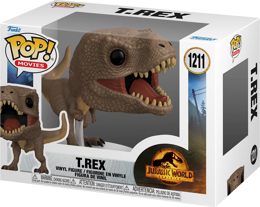 Figurinë koleksionuese Funko Pop Movies Jurassic World 3 T-Rex, kafe