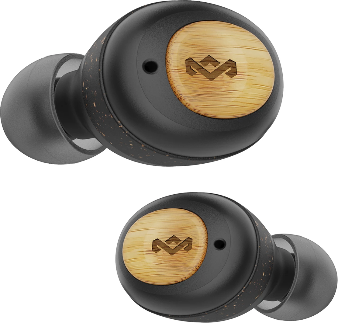 Kufje true wireless House of Marley Champion, Bluetooth, IPX4, USB-C fast charge, të zeza