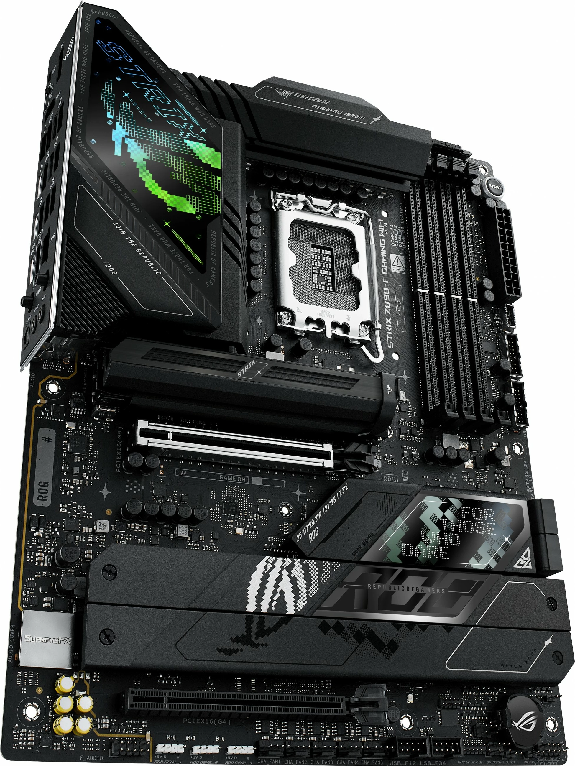 Pllakë amë ASUS ROG STRIX Z890-F GAMING WIFI, Intel, LGA 1851, DDR5, 192 GB