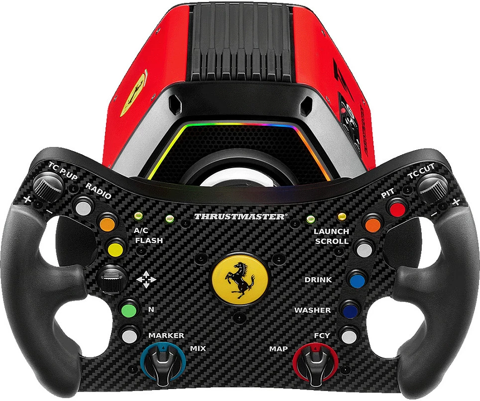 Timon garash Thrustmaster T818 Ferrari 488 GT3 DD Force Feedback, USB, për PC, zi/kuq