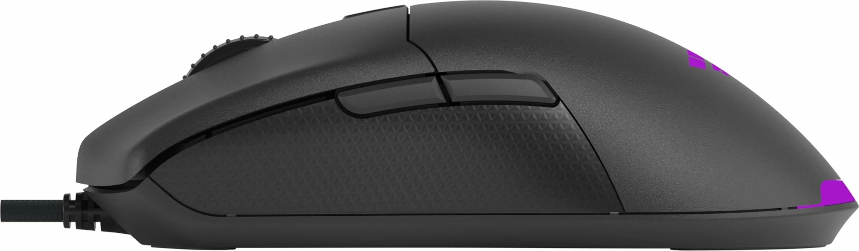 Maus gaming PREYON Owl Wired POW27B, USB me kabllo, 12400 DPI, RGB, 6 butona, i zi